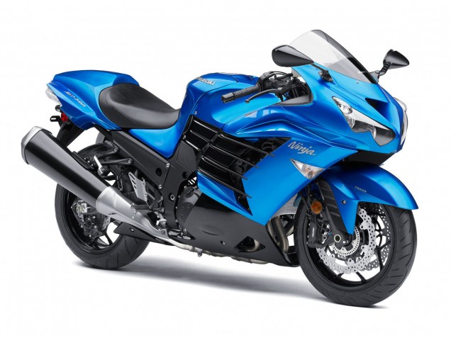 Preisgünstige Kawasaki ZX14R ZZR1400 Motorrad Verkleidung 2012-2024 - Blau