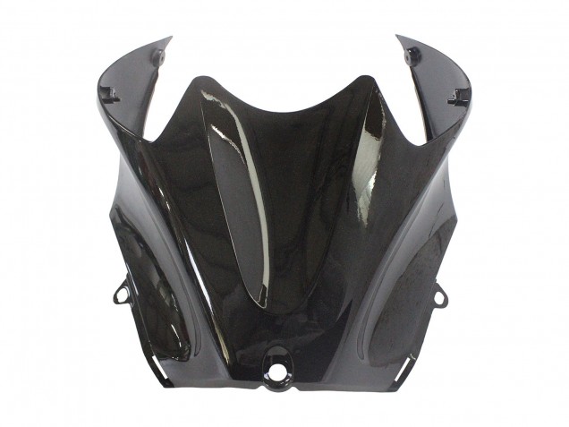 Preisgünstige Kawasaki ZX14R ZZR1400 Motorrad Verkleidung Kit 2012-2024 - Grun Glanzendes Schwarz