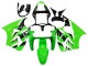 Preisgünstige Kawasaki ZX6R Motorrad Verkleidung 2000-2002 - Grun Weiss Schwarz