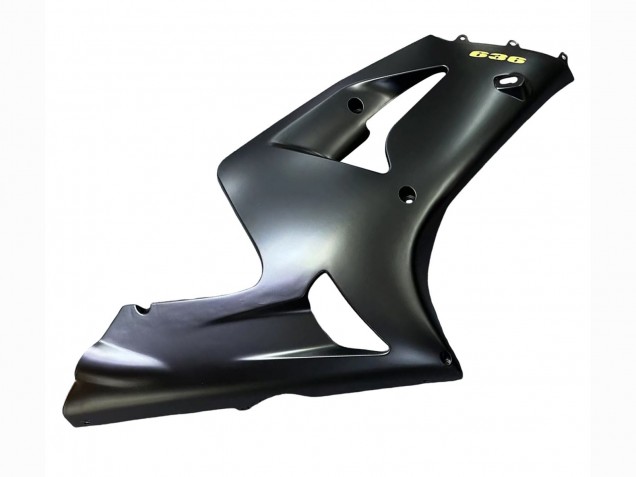 Preisgünstige Kawasaki ZX6R Motorrad Verkleidung 2003-2004 - Matt Schwarz Gold 636