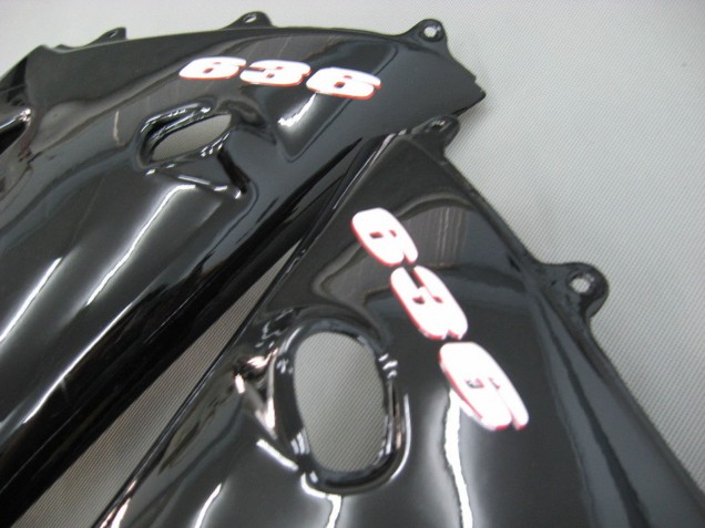 Preisgünstige Kawasaki ZX6R Motorrad Verkleidung 2003-2004 - Glanzendes Schwarz