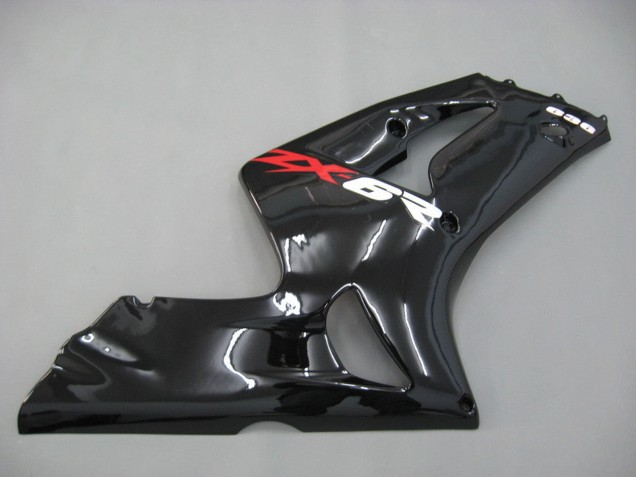 Preisgünstige Kawasaki ZX6R Motorrad Verkleidung 2003-2004 - Glanzendes Schwarz