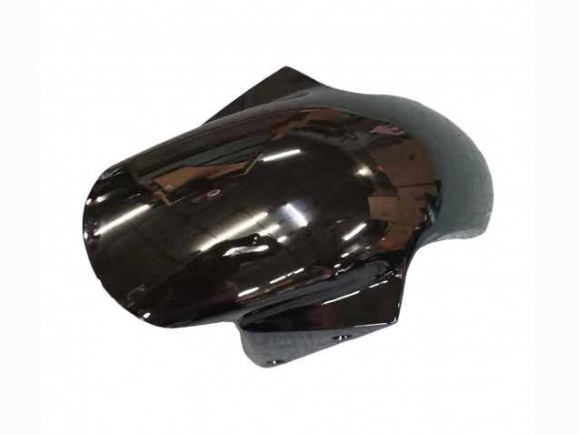 Preisgünstige Kawasaki ZX6R Motorrad Verkleidung 2003-2004 - Glanzendes Schwarz Rot Flamme