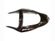 Preisgünstige Kawasaki ZX6R Motorrad Verkleidung 2003-2004 - Glanzendes Schwarz Rot Flamme