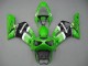 Preisgünstige Kawasaki ZX6R Motorrad Verkleidung 2003-2004 - Grun Weiss Schwarz Elf Bridgestone
