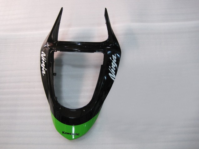 Preisgünstige Kawasaki ZX6R Motorrad Verkleidung 2003-2004 - Grun Schwarz Elf Bridgestone