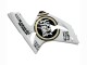Preisgünstige Kawasaki ZX6R Motorrad Verkleidung 2003-2004 - Weiss Schwarz Motul Lucky Strike