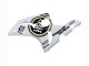 Preisgünstige Kawasaki ZX6R Motorrad Verkleidung 2003-2004 - Weiss Schwarz Motul Lucky Strike