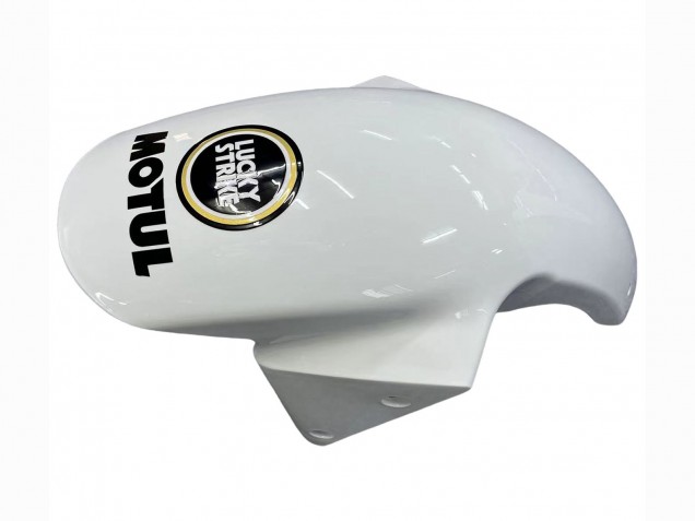 Preisgünstige Kawasaki ZX6R Motorrad Verkleidung 2003-2004 - Weiss Schwarz Motul Lucky Strike