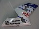 Preisgünstige Kawasaki ZX6R Motorrad Verkleidung 2003-2004 - Weiss Blau Rot Fiat