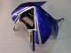 Preisgünstige Kawasaki ZX6R Motorrad Verkleidung 2003-2004 - Weiss Blau Rot Fiat