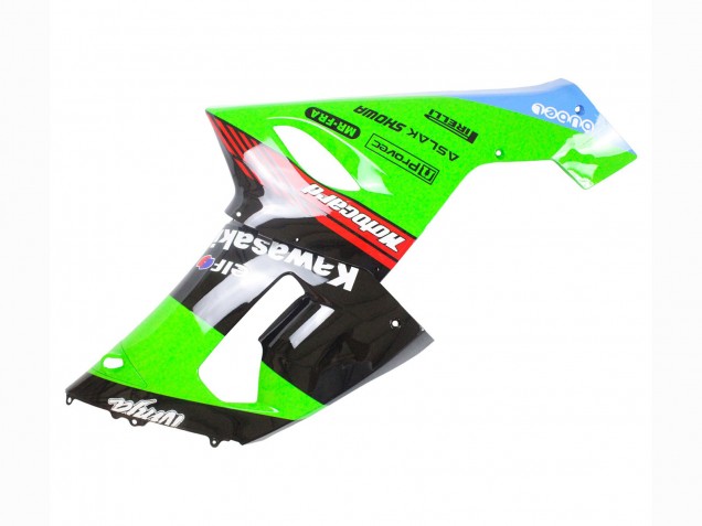 Preisgünstige Kawasaki ZX6R Motorrad Verkleidung 2005-2006 - Grun Rot Schwarz Elf 66