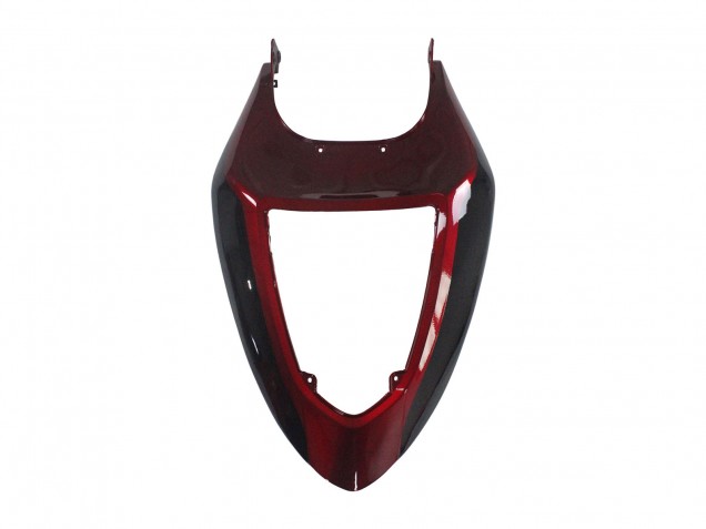 Preisgünstige Kawasaki ZX6R Motorrad Verkleidung 2005-2006 - Rot Glanzendes Schwarz