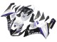 Preisgünstige Kawasaki ZX6R Motorrad Verkleidung 2005-2006 - Weiss Lila Schwarz Rizoma Playboy Denso