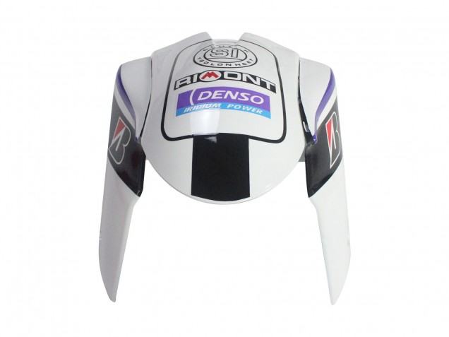 Preisgünstige Kawasaki ZX6R Motorrad Verkleidung 2005-2006 - Weiss Lila Schwarz Rizoma Playboy Denso