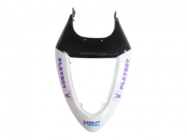 Preisgünstige Kawasaki ZX6R Motorrad Verkleidung 2005-2006 - Weiss Lila Schwarz Rizoma Playboy Denso