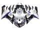 Preisgünstige Kawasaki ZX6R Motorrad Verkleidung 2005-2006 - Weiss Lila Schwarz Rizoma Playboy Denso