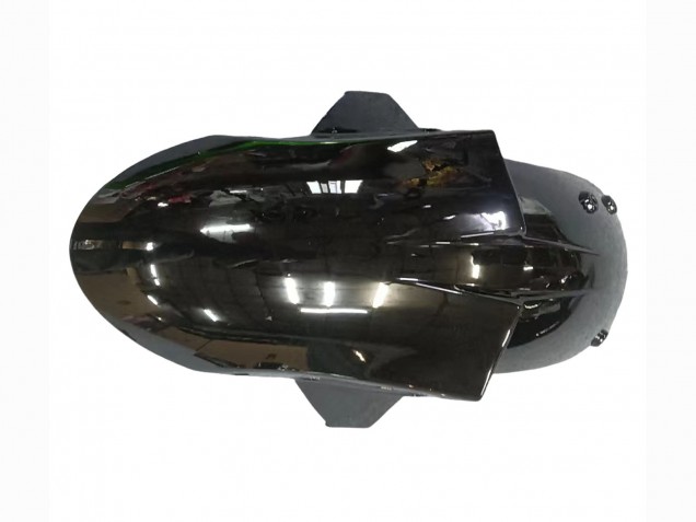 Preisgünstige Kawasaki ZX6R Motorrad Verkleidung 2005-2006 - Glanzendes Schwarz Grun Flamme
