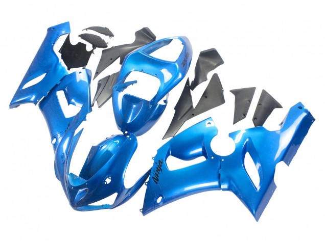 Preisgünstige Kawasaki ZX6R Motorrad Verkleidung 2005-2006 - Glanzendes Blau