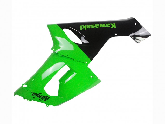 Preisgünstige Kawasaki ZX6R Motorrad Verkleidung 2005-2006 - Grun Schwarz Ninja
