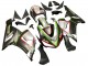 Preisgünstige Kawasaki ZX6R Motorrad Verkleidung 2005-2006 - Schwarz Silber Grun Rot K 26