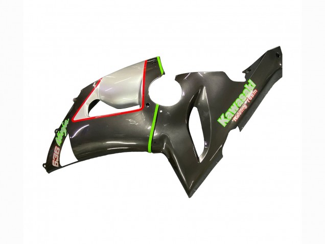 Preisgünstige Kawasaki ZX6R Motorrad Verkleidung 2005-2006 - Schwarz Silber Grun Rot K 26
