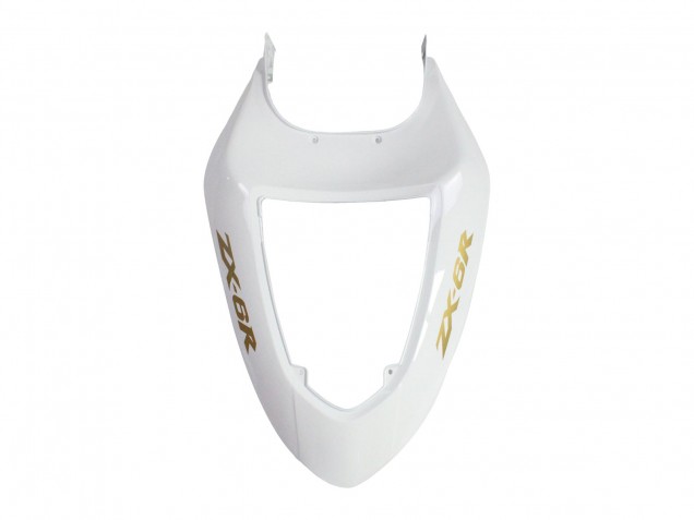 Preisgünstige Kawasaki ZX6R Motorrad Verkleidung 2005-2006 - Weiss Schwarz Gold Ninja