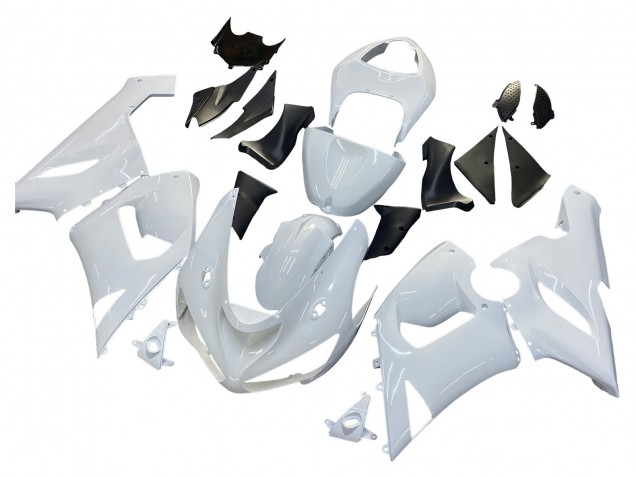 Preisgünstige Kawasaki ZX6R Motorrad Verkleidung 2005-2006 - Weiss