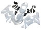 Preisgünstige Kawasaki ZX6R Motorrad Verkleidung 2005-2006 - Weiss
