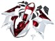 Preisgünstige Kawasaki ZX6R Motorrad Verkleidung 2005-2006 - Weiss Rot