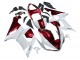 Preisgünstige Kawasaki ZX6R Motorrad Verkleidung 2005-2006 - Weiss Rot