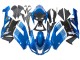 Preisgünstige Kawasaki ZX6R Motorrad Verkleidung 2007-2008 - Schwarz Blauer Elf
