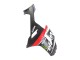 Preisgünstige Kawasaki ZX6R Motorrad Verkleidung 2007-2008 - Schwarz Weiss Rot mit weissem Schnee Aufkleber Ninja Elf