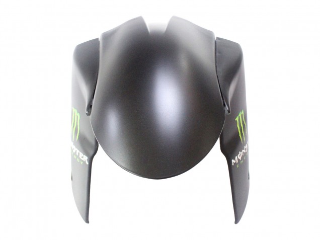 Preisgünstige Kawasaki ZX6R Motorrad Verkleidung 2007-2008 - Schwarz Weiss Rot mit weissem Schnee Aufkleber Ninja Elf