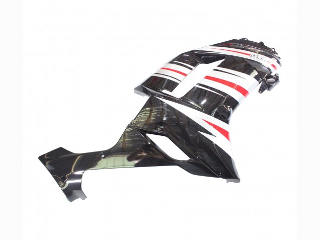 Preisgünstige Kawasaki ZX6R Motorrad Verkleidung 2007-2008 - Schwarz Silber Rot Ninja