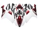 Preisgünstige Kawasaki ZX6R Motorrad Verkleidung 2007-2008 - Weiss Rot