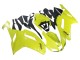 Preisgünstige Kawasaki ZX6R Motorrad Verkleidung 2007-2008 - Gelb Ninja