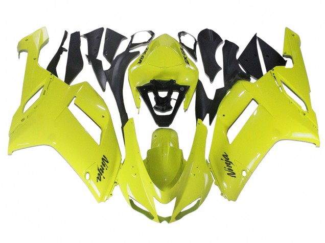 Preisgünstige Kawasaki ZX6R Motorrad Verkleidung 2007-2008 - Gelb Ninja