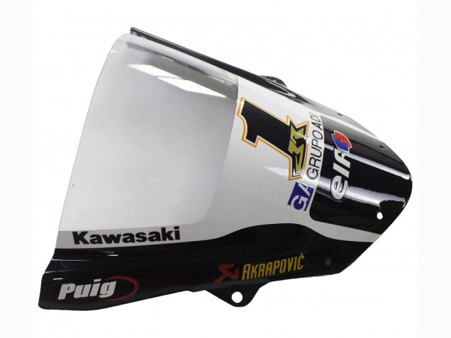 Preisgünstige Kawasaki ZX6R Motorrad Verkleidung 2009-2012 - Grun Glanzendes Schwarz Gelb Weiss Rot Elf Monster