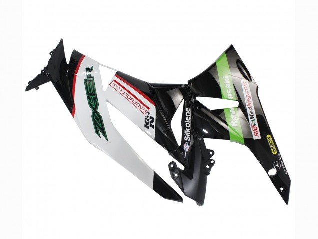 Preisgünstige Kawasaki ZX6R Motorrad Verkleidung 2009-2012 - Weiss Rot Schwarz Grun