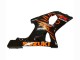 Preisgünstige Suzuki GSXR1000 Motorrad Verkleidung 2000-2002 - Glanzendes Schwarz Orange Flamme