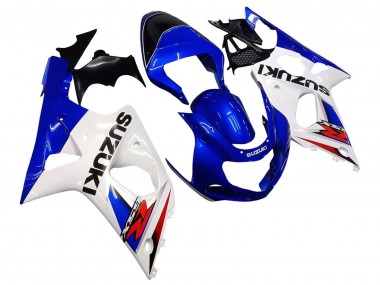 Preisgünstige Suzuki GSXR1000 Motorrad Verkleidung 2000-2002 - Weiss Blau Rot