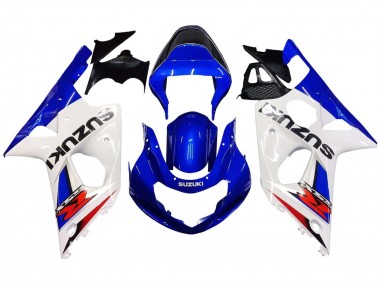 Preisgünstige Suzuki GSXR1000 Motorrad Verkleidung 2000-2002 - Weiss Blau Rot