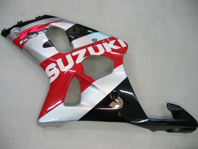 Preisgünstige Suzuki GSXR1000 Motorrad Verkleidung 2000-2002 - Rot Silber Weiss Schwarz