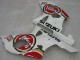 Preisgünstige Suzuki GSXR1000 Motorrad Verkleidung 2000-2002 - Weiss Rot Lucky Strike