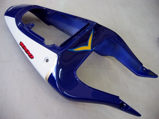 Preisgünstige Suzuki GSXR1000 Motorrad Verkleidung 2000-2002 - Gelb Dunkel Blau Weiss Motul Corona