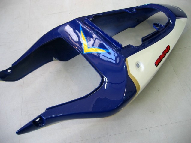 Preisgünstige Suzuki GSXR1000 Motorrad Verkleidung 2000-2002 - Gelb Dunkel Blau Weiss Motul Corona