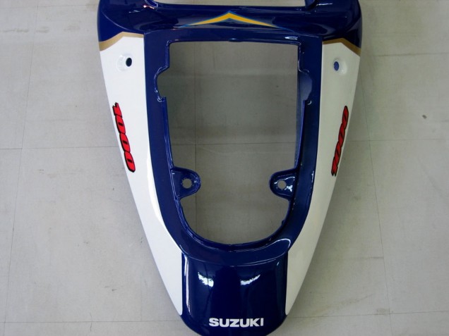 Preisgünstige Suzuki GSXR1000 Motorrad Verkleidung 2000-2002 - Gelb Dunkel Blau Weiss Motul Corona