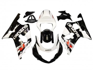 Preisgünstige Suzuki GSXR1000 Motorrad Verkleidung 2000-2002 - Weiss Glanzendes Schwarz Rot