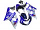 Preisgünstige Suzuki GSXR1000 Motorrad Verkleidung 2000-2002 - Blau Weiss Silber Castrol Dunlop